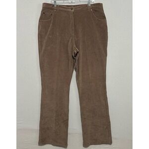 Veranesi Corduroy Women's Pants Sz 20T  Tan Hipster‎